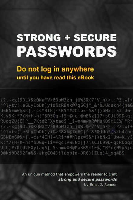 ebook cover strong and secure passwords